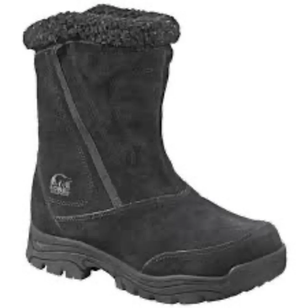 Sorel Waterfall Women’s Black Winter Boots Suede Sz 10